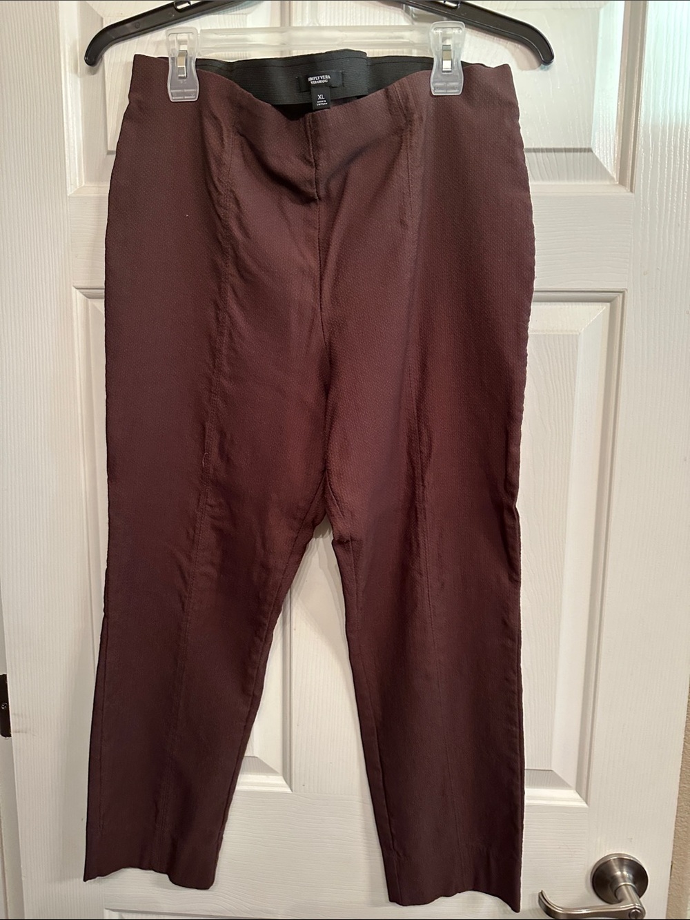 #46-Simply Vera Vera Wang women’s  Dress Pants — Dark Brown